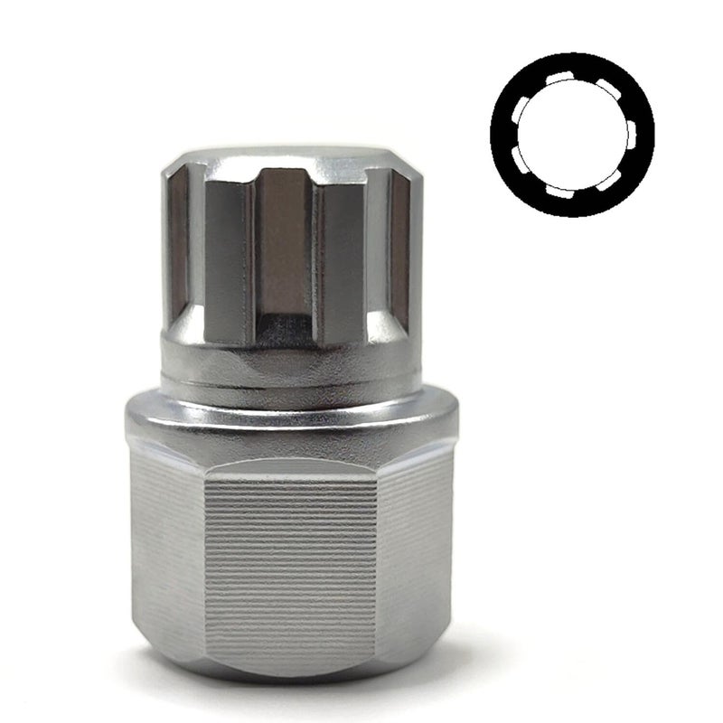 JEUCLEL 20pc 17/7PT Wheel Locking Nut Key Compatible with BMW, Anti-Theft Lug Nut Removal Tool - Image 1